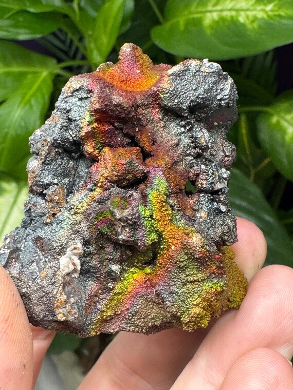 Colorful Quartz with Rainbow Iridescent Hematite~Graves Mountain Mine~Lincoln County, GA~Ledford’s Minerals