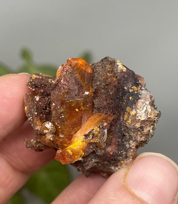 Vibrant Orange Red Cloud Wulfenite Cluster