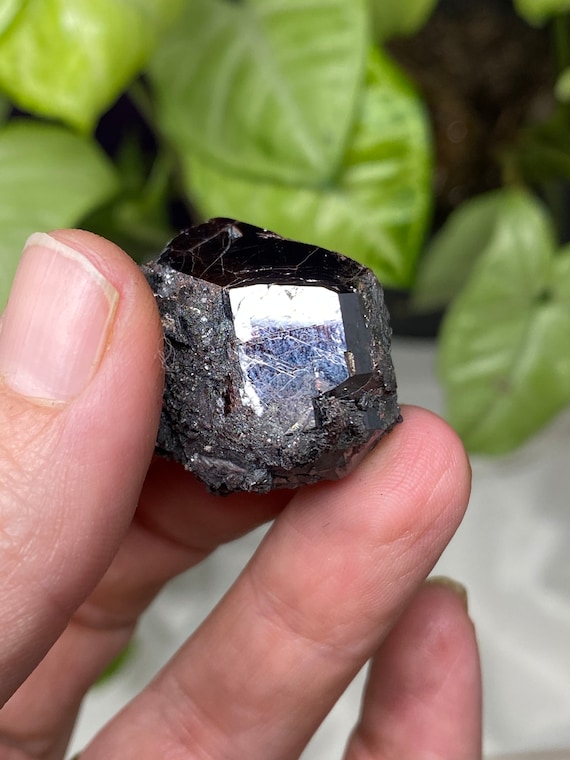 Lustrous Georgia Graves Mountain Rutile with Iridescent Hematite