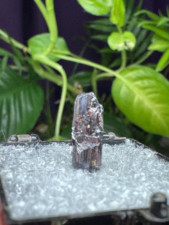 Hiddenite North Carolina Adams Farm Red Rutile Thumbnail~Ledford’s Minerals