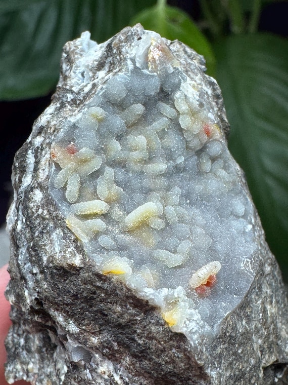 Quartz after Wulfenite Pseudomorph on Chalcedony~The Finch Mine, Gila County, Arizona~Ledford’s Minerals