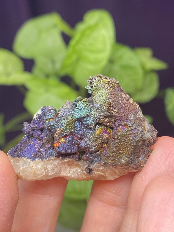 Colorful Graves Mountain Quartz with Iridescent Hematite