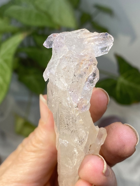 Unique North Carolina Quartz with Amethyst, Pyrite Inclusions and Double Terminations