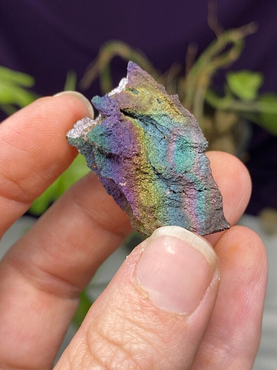 Colorful Graves Mountain Quartz with Iridescent Hematite