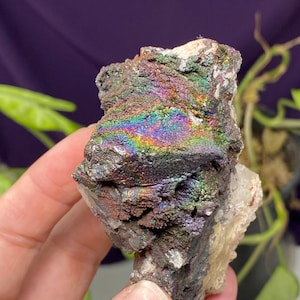 Colorful Graves Mountain Quartz with Iridescent Hematite