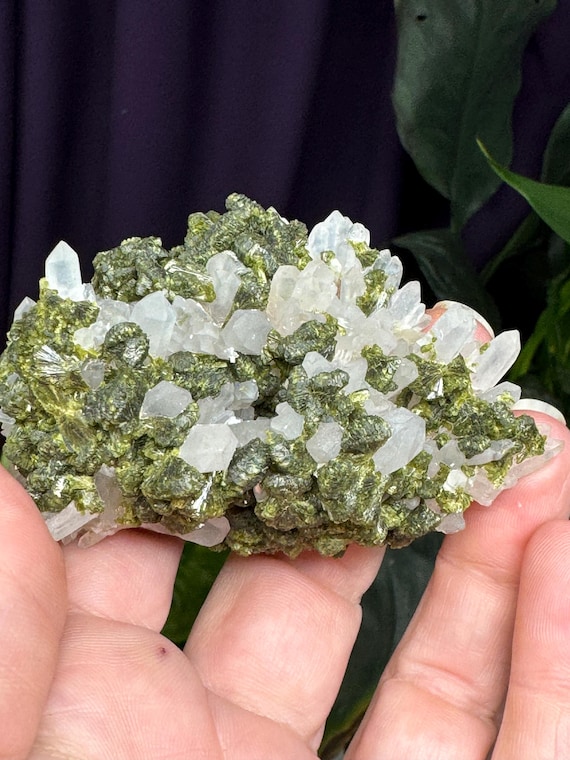 Epidote in Quartz~Morocco