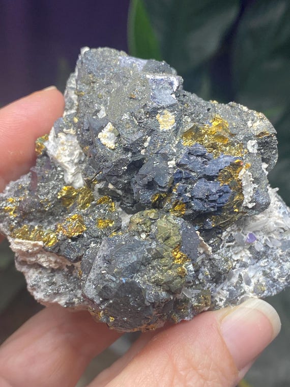 Sweet Home Mine Galena and Chalcopyrite with Fluorite