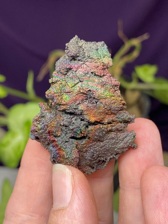 Colorful Graves Mountain Quartz with Iridescent Hematite
