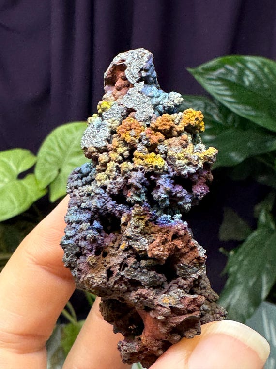 Colorful Quartz with Rainbow Iridescent Hematite~Graves Mountain Mine~Lincoln County, GA~Ledford’s Minerals