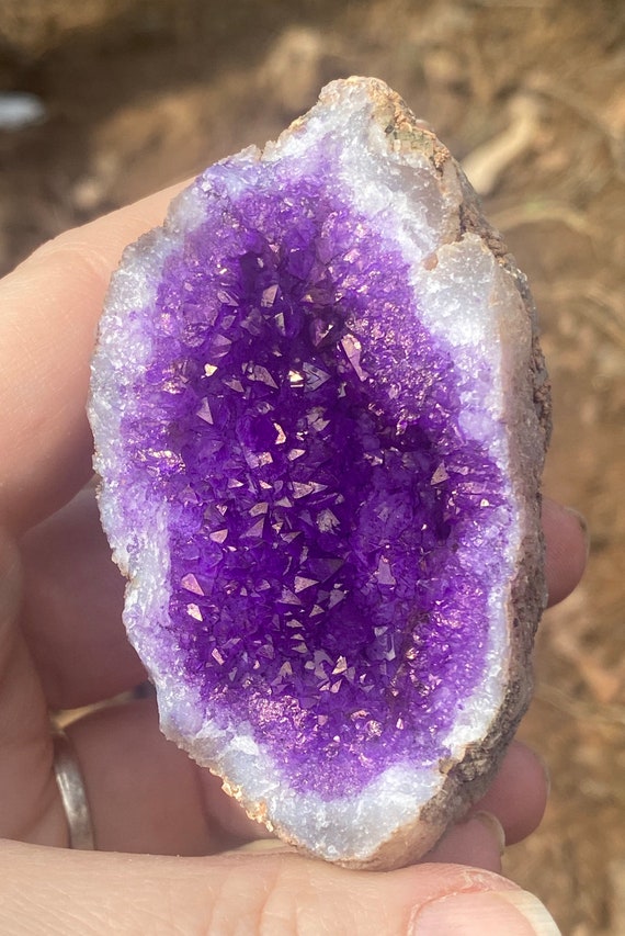 Purple Aura Quartz Geode