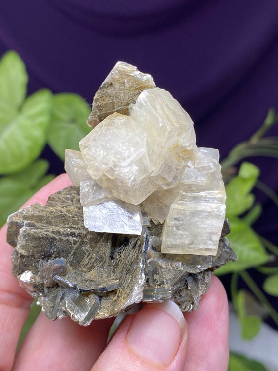 Calcite with Mica~Hiddenite NC~Ex Terry Ledford Collection~Nature Made Goods~Ledford's Minerals