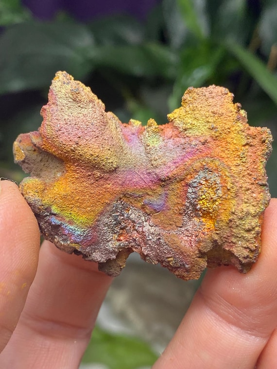 Graves Mountain Quartz with Rainbow Iridescent Hematite
