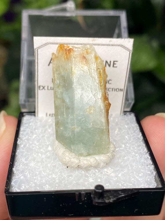 North Carolina Carter's Ridge Beryl var. Aquamarine Thumbnail~Ex Luther Thomas Collection~Nature Made Goods~Ledford's Minerals