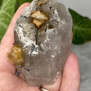 Self Healed Smoky Quartz with Siderite