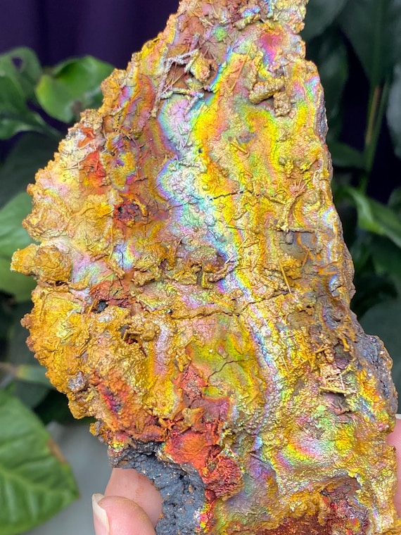 Graves Mountain Quartz with Rainbow Iridescent Hematite