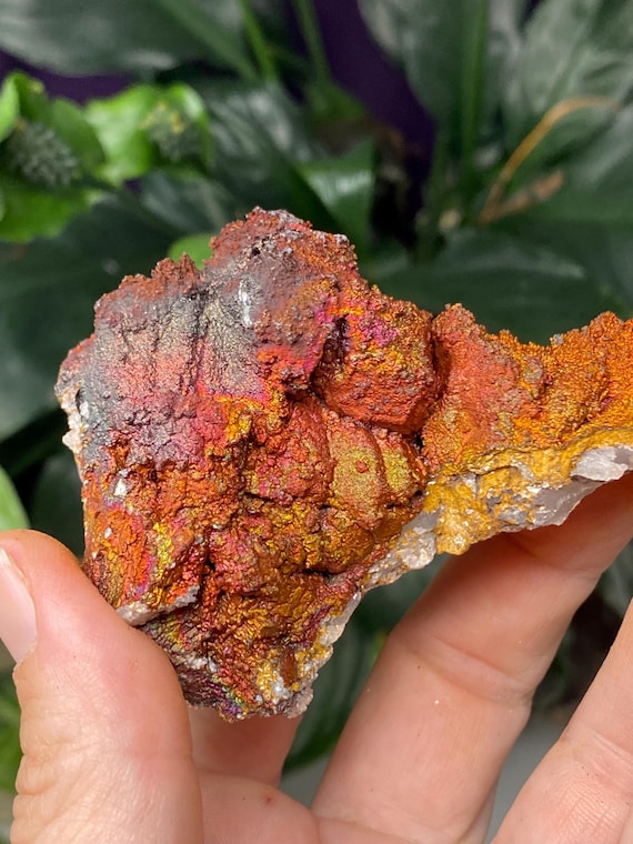 Beautiful Graves Mountain Quartz with Rainbow Iridescent Hematite~Ex Terry Ledford Collection~Nature Made Goods~Ledford's Minerals