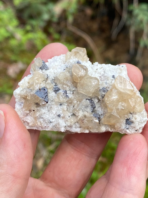Georgetown Quarry Scott Co KY Galena, Calcite, and Barite