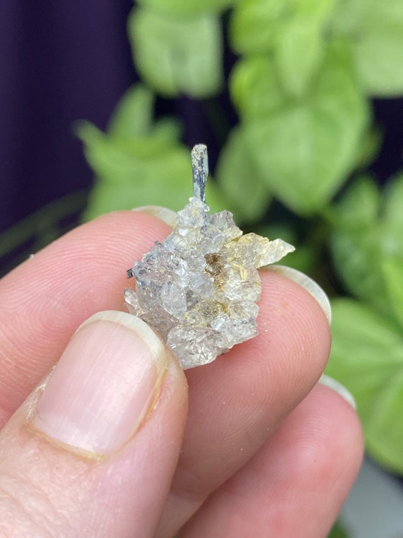 North American Emerald Mine North Carolina Terminated Rutile in Quartz Clister with Pyrite Inclusions
