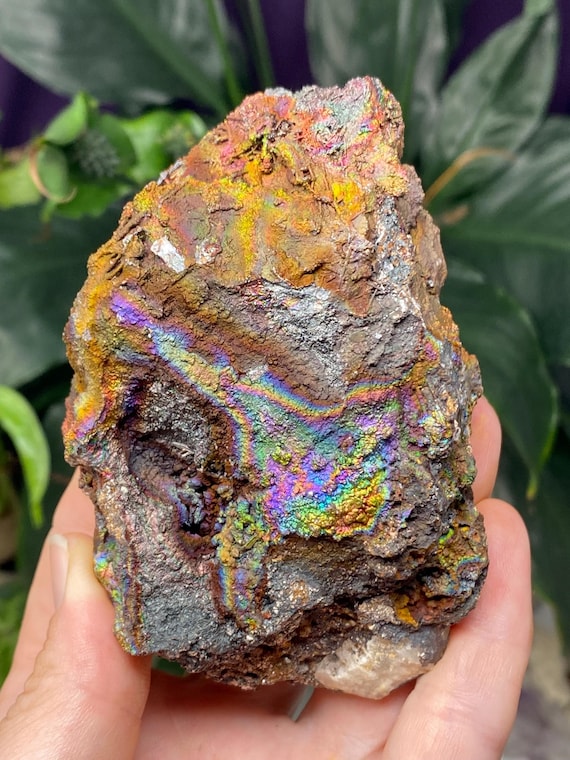 Vibrant Graves Mountain Quartz with Rainbow Iridescent Hematite~Ex Terry Ledford Collection~Nature Made Goods~Ledford's Minerals