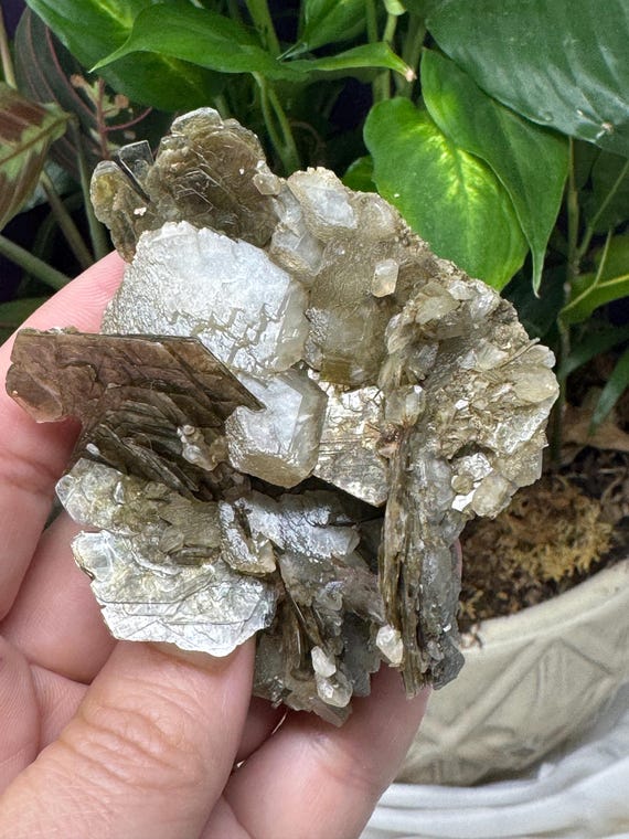 Calcite and Mica ~NAEM(North Carolina Emerald Mine) Calcite with Mica~Ex Terry Ledford~Ledford’s Minerals