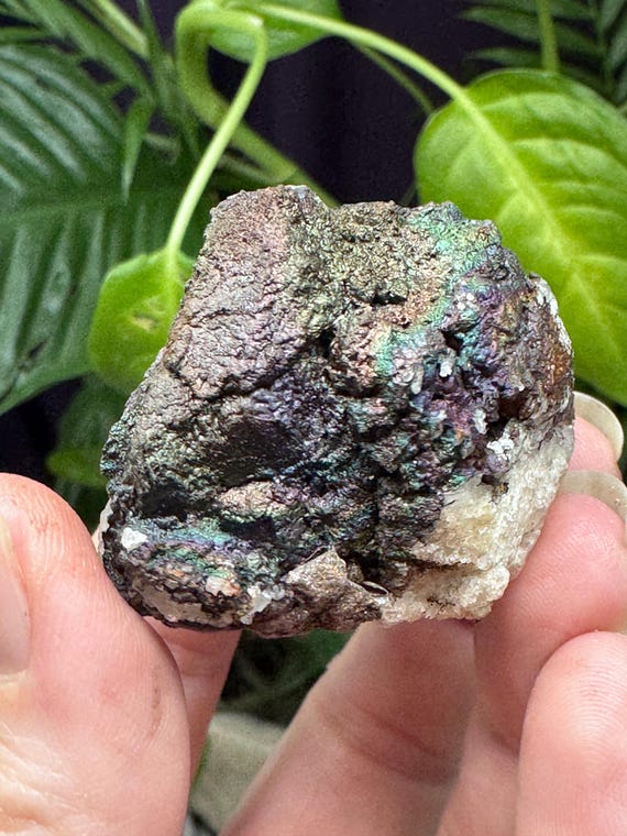 Quartz With Iridescent Hematitee~Graves Mountain~Lincolnton GA~Ledford’s Minerals