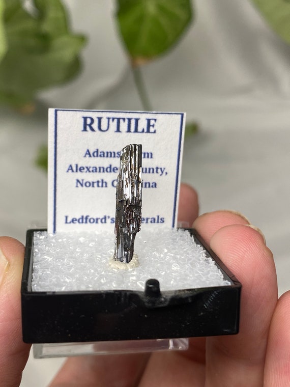 Adams Farm Red Rutile from Hiddenite NC