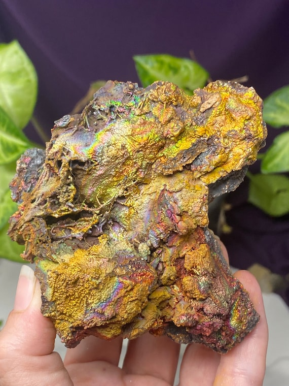 Colorful Graves Mountain Quartz with Rainbow Iridescent Hematite