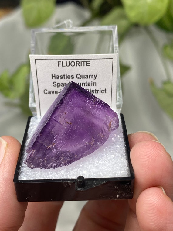 Illinois Fluorite with UV Reactive Petroleum Inclusions