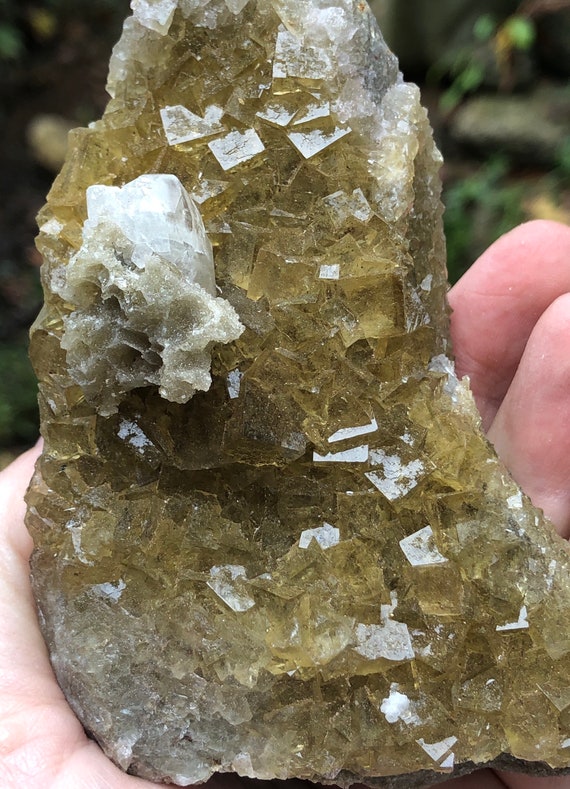Yellow Fluorite with Dolomite