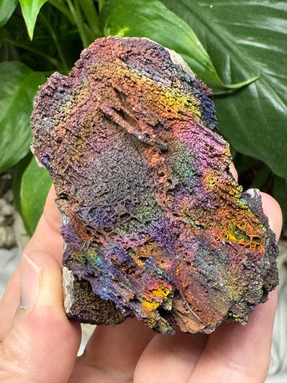 Colorful Graves Mountain Quartz with Iridescent Hematite~Ex Terry Ledford Collection~Nature Made Goods~Ledford's Minerals