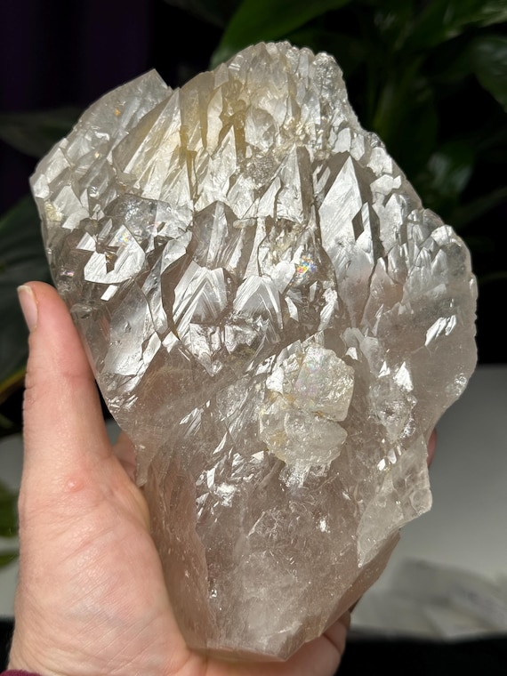 Beautiful Double Terminated Hiddenite NC Quartz Cluster with Rutile and Mica~Ex Terry Ledford Collection
