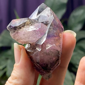 Zimbabwe Amethyst Scepter Cluster with Red Hematite Inclusions