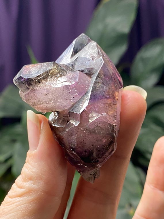 Zimbabwe Amethyst Scepter Cluster with Red Hematite Inclusions