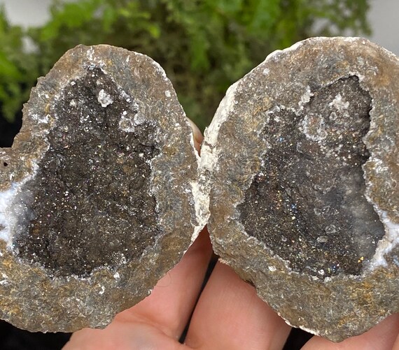 Quartz and Calcite with Iridescence
