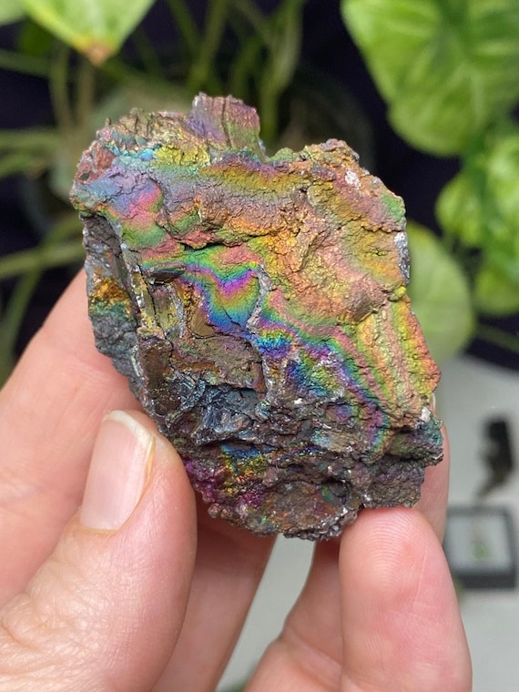 Colorful Graves Mountain Quartz with Iridescent Hematite