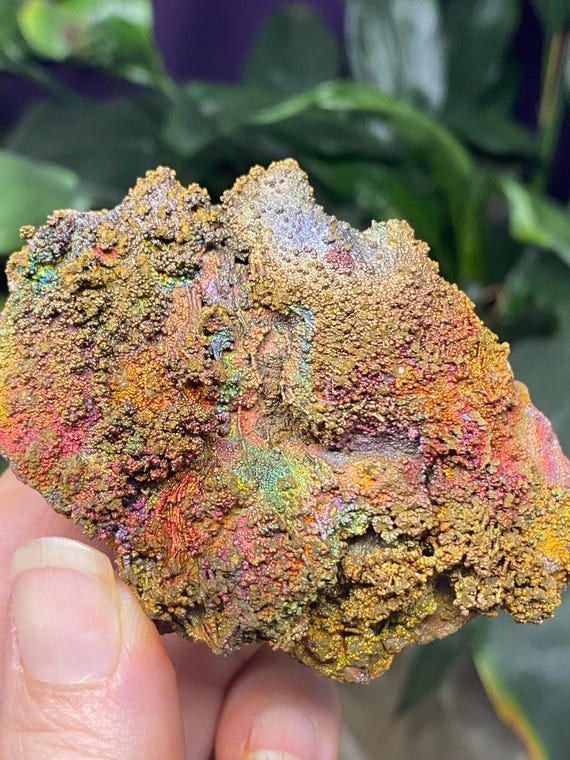 Graves Mountain Quartz with Rainbow Iridescent Hematite