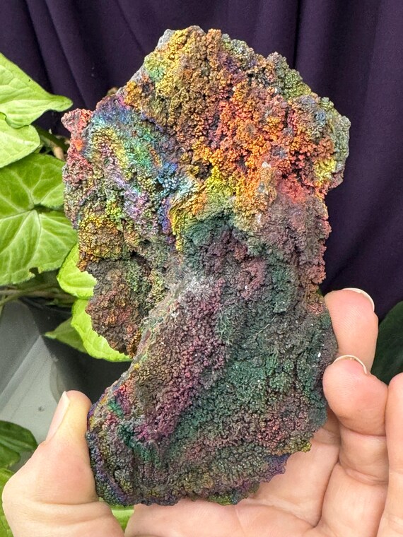 Quartz with Rainbow Iridescent Hematite~Graves Mountain Mine, GA~Ex Terry Ledford Collection~Ledford’s Minerals