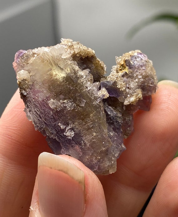 Fluorite with Calcite and Barite