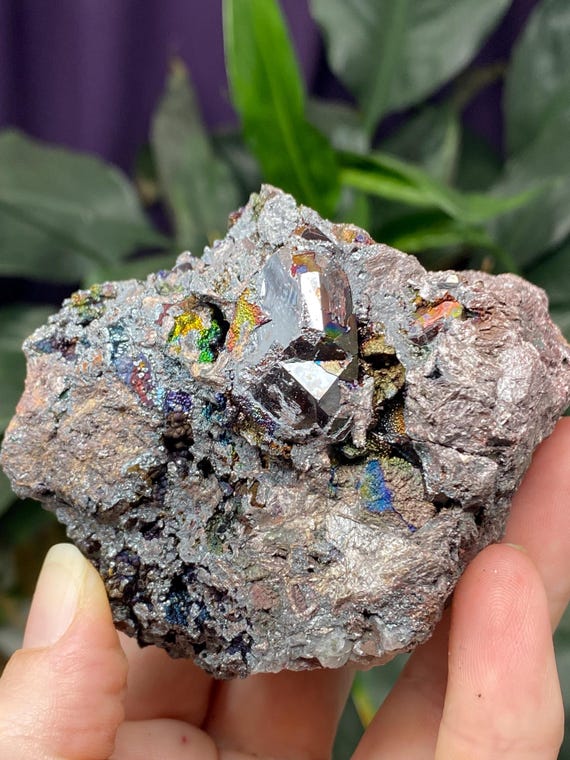 Graves Mountain Kyanite and Rutile  Rainbow Iridescent Hematite