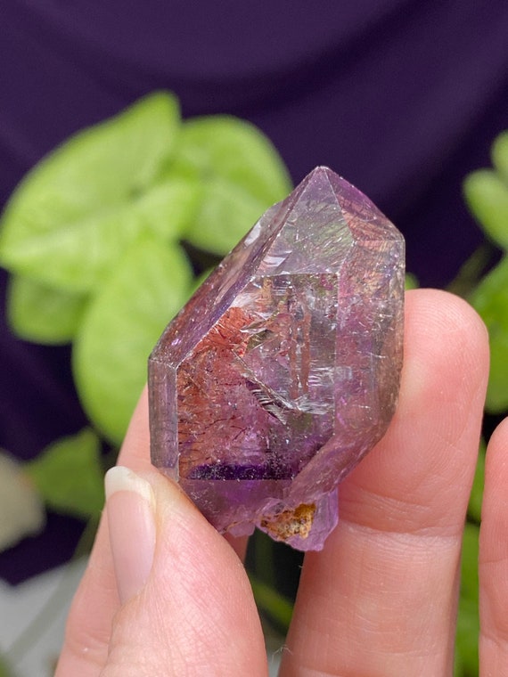 Zimbabwe Amethyst Scepter with Red Hematite Inclusions