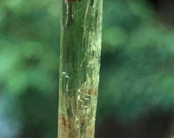 Rare Chromium Green North Carolina Hiddenite with Mud Inclusions