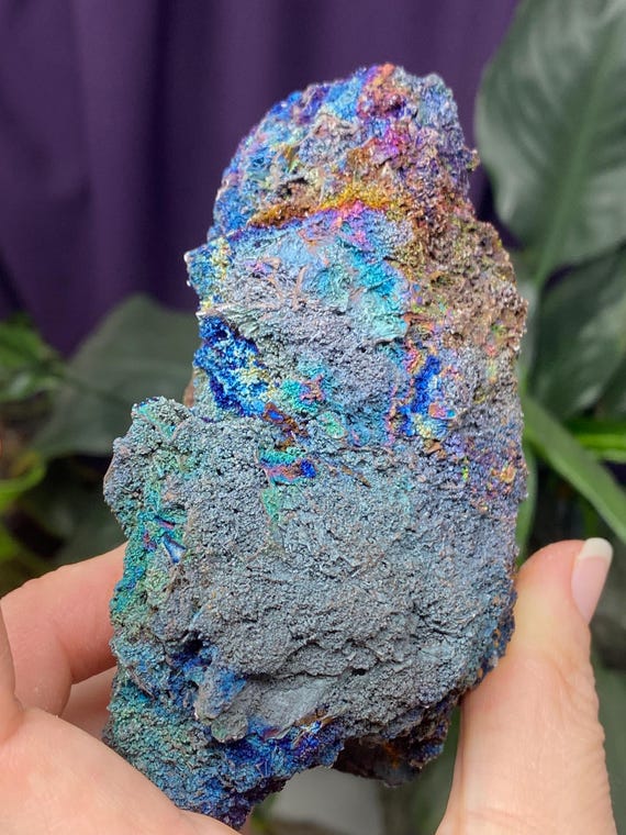 Graves Mountain Quartz With Iridescent Hematite