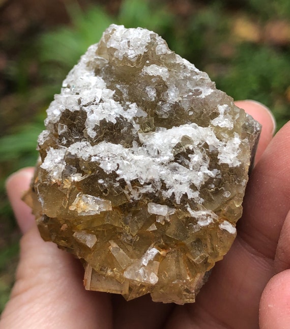 Yellow Fluorite with Dolomite