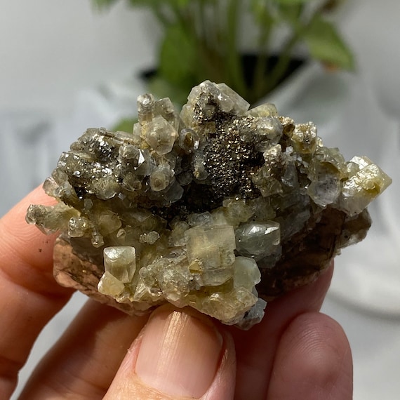 Mica with Calcite and Pyrite