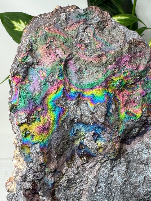 Graves Mountain Quartz with Rainbow Iridescent Hematite~Ex Terry Ledford Collection~Ledford’s Minerals
