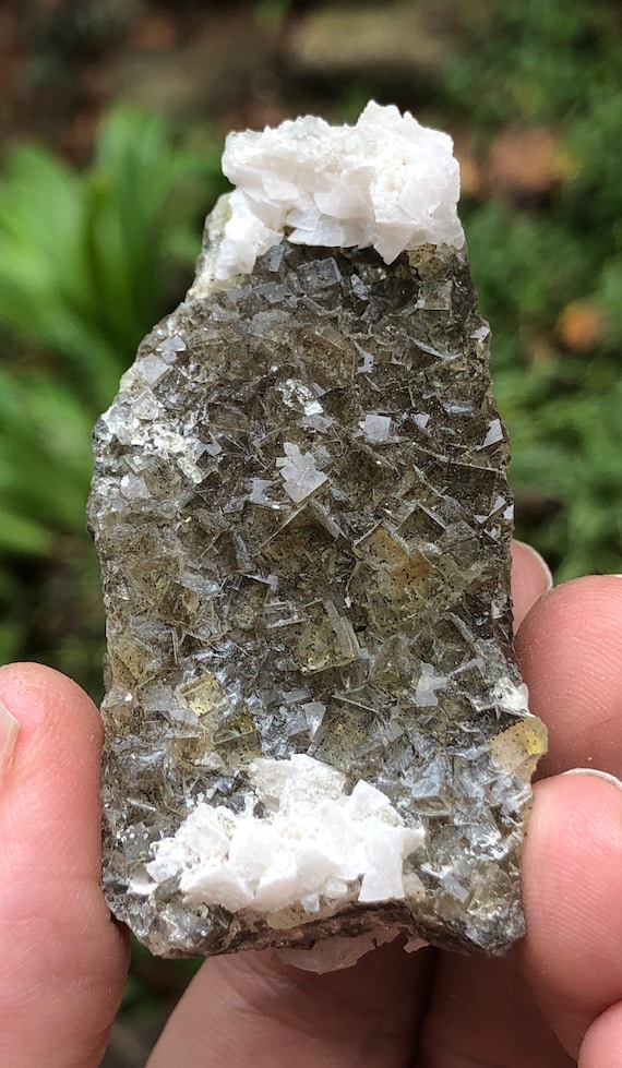 Yellow Fluorite with Dolomite