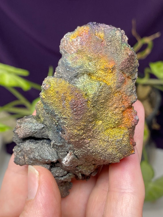 Colorful Graves Mountain Quartz with Iridescent Hematite