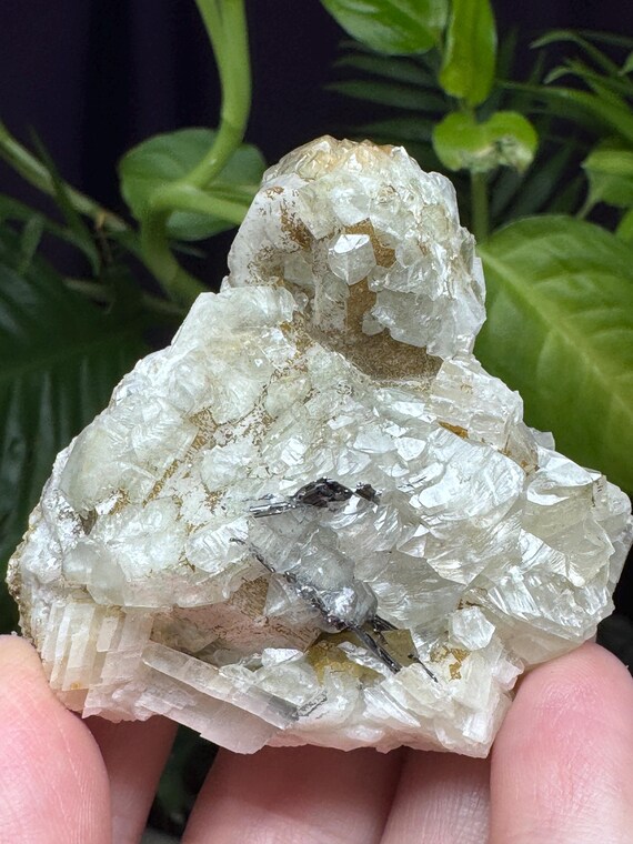 Calcite, Rutile, and Mica~NAEM~Hiddenite, North Carolina~Ledford’s Minerals