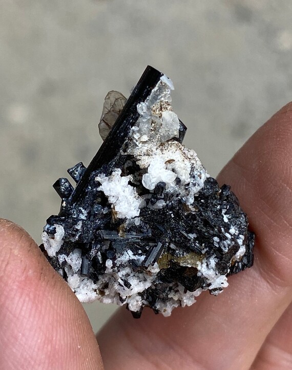 Black Schorl, Albite, and Mica