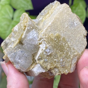 Hiddenite North Carolina Calcite into Siderite with Calcite with Pyrite Inclusions